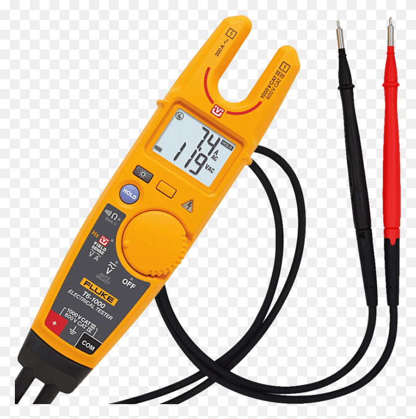 843x850 Fluke T6 1000 Electrical Tester With Fieldsense 1000v Fluke T6 1000 Electrical Tester, Dynamite, Bomb, Weapon HD PNG Download