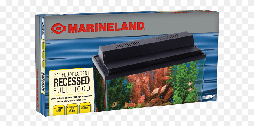 612x358 Fluorescent Rescessed Full Hood Aquarium, Water, Sea Life, Animal HD PNG Download