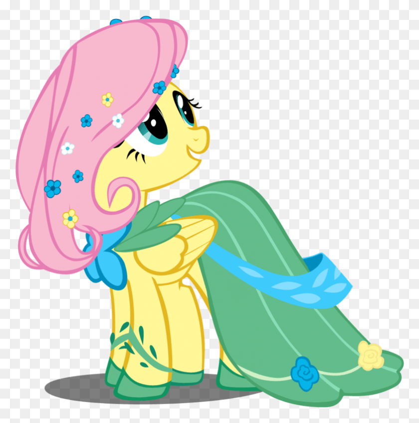 783x793 Fluttershy At The Galla 2 Photo Fluttershy En La Gala Photobucket, Ropa, Vestimenta, Gráficos Hd Png