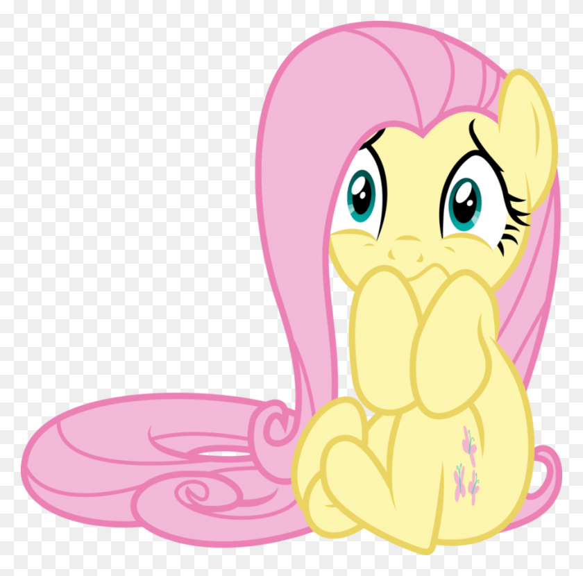 899x888 Fluttershy By Gamemasterluna My Little Pony Fluttershy Scared, Plant, Food, Mouth HD PNG Download