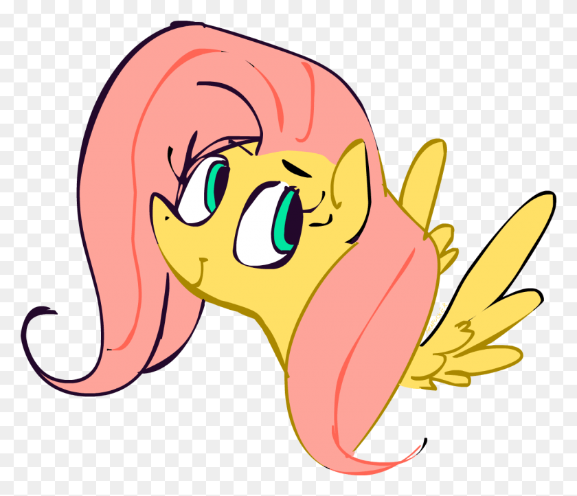 1200x1019 Fluttershy Cartoon, Graphics, Animal HD PNG Download