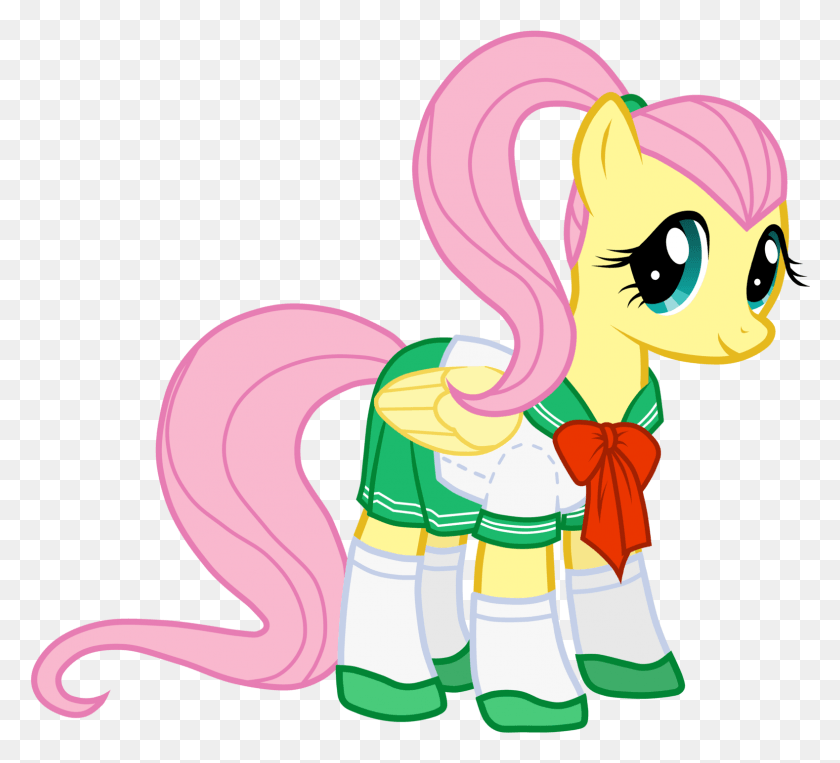 1578x1423 Fluttershy Pinkie Pie Rainbow Dash Rarity Applejack Mlp Fluttershy Ponytail, Toy, Costume, Graphics HD PNG Download