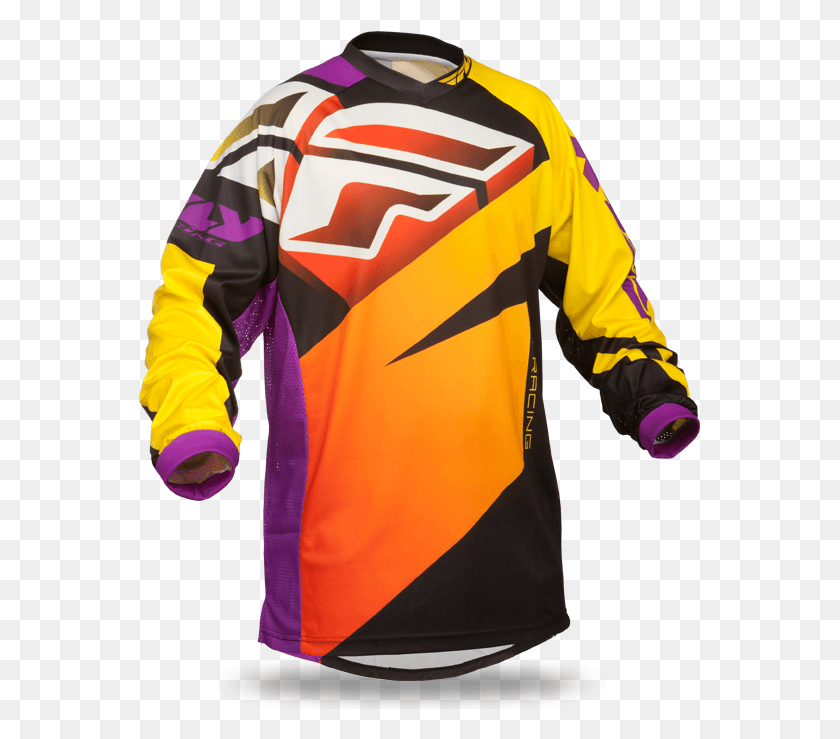 563x679 Fly Racing Shirt F 16 Purple Fly Racing, Clothing, Apparel, Sleeve HD PNG Download