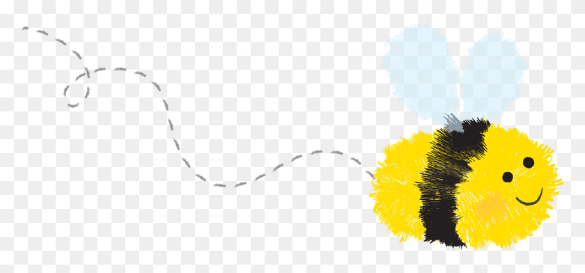 1141x487 Иллюстрация Летящей Пчелы, Растение, Цветок Hd Png Скачать