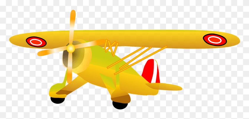 961x423 Flying Clipart Old Plane Medios De Transporte Aereos Avioneta, Aircraft, Vehicle, Transportation Hd Png