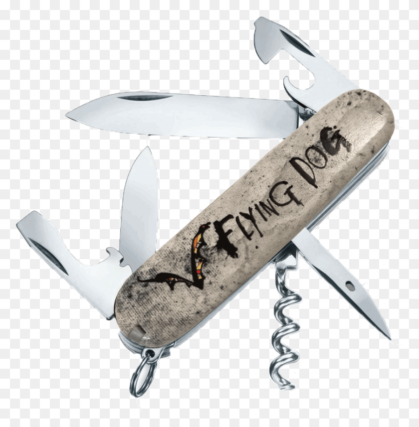838x857 Flying Dog Brewery Swiss Army Knife Black, Axe, Tool, Blade HD PNG Download