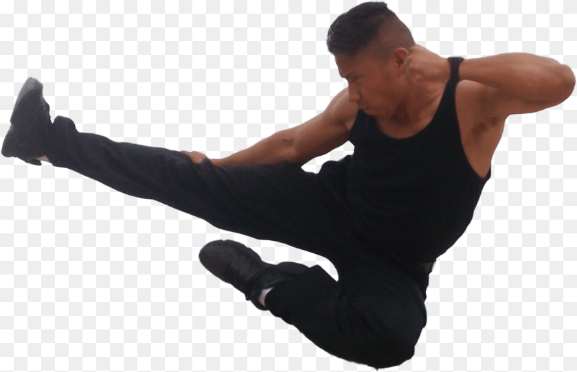 Flying Kick Kung Fu Kick, Adult, Male, Man, Person Sticker PNG
