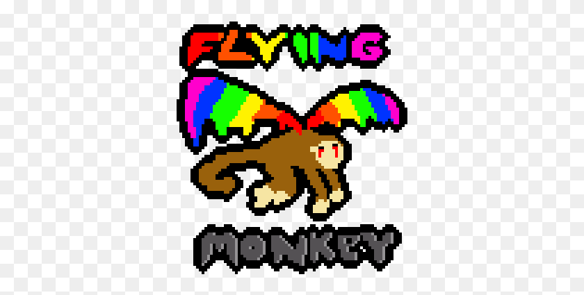 333x365 Flying Monkey Cartoon, Poster, Advertisement, Game HD PNG Download