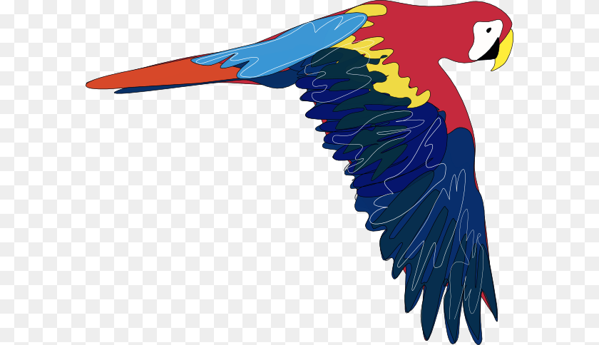 600x484 Flying Parrot Clip Art For Web, Animal, Bird, Macaw, Fish Clipart PNG
