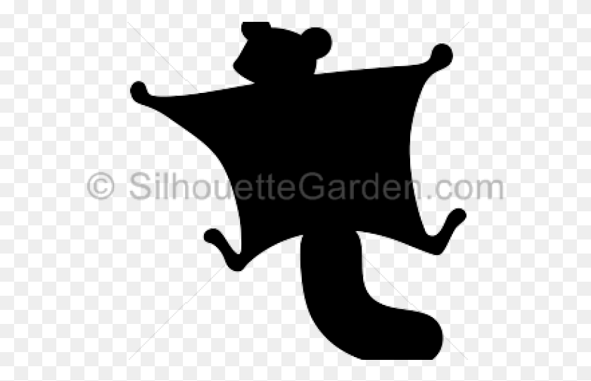 595x481 Flying Squirrel Clipart Black And White Folk High School, Symbol, Bow HD PNG Download