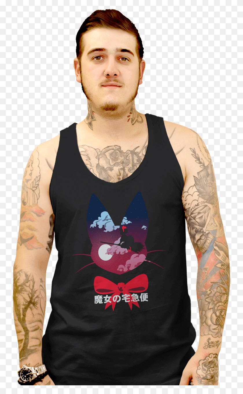 754x1300 Flying Witch Tattoo, Skin, Clothing, Apparel HD PNG Download