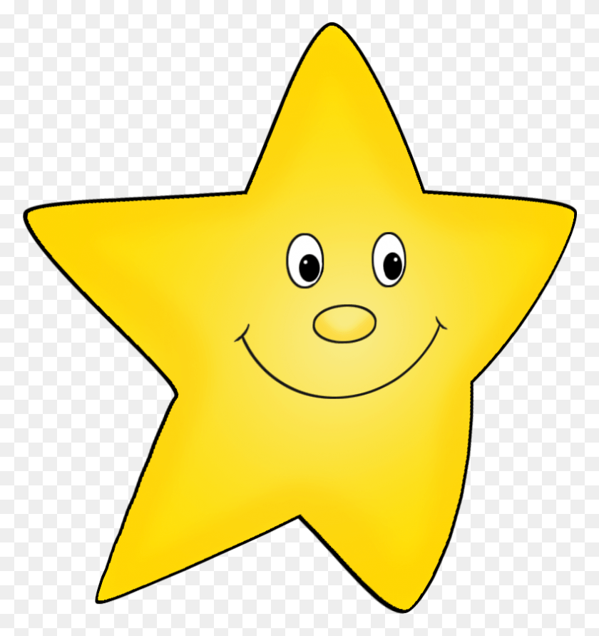 787x839 Flying Yellow Cartoon Star Drawing Cartoon Star Clipart, Symbol, Star Symbol HD PNG Download