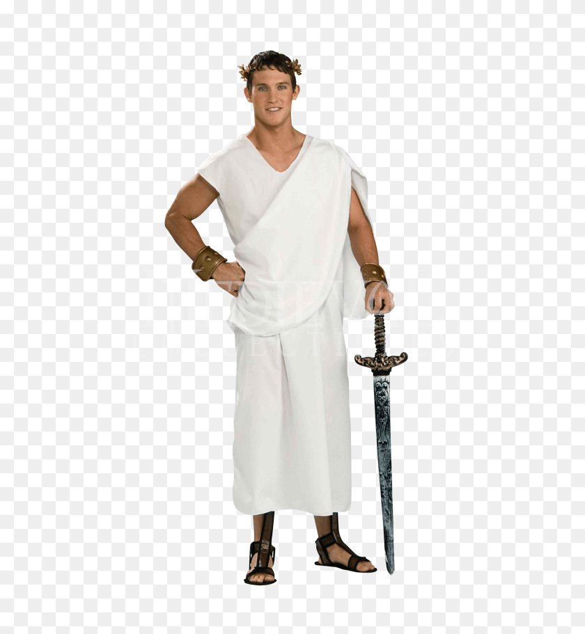 462x851 Fm 62095 By Medieval Collectibles Togas Made From Sheets, Person, Human, Weapon HD PNG Download