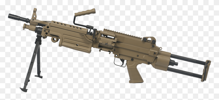 4786x1996 Descargar Png Fn M249 Para Dark Earth Metal 200964 M249 Airsoft, Gun, Arma, Armamento Hd Png