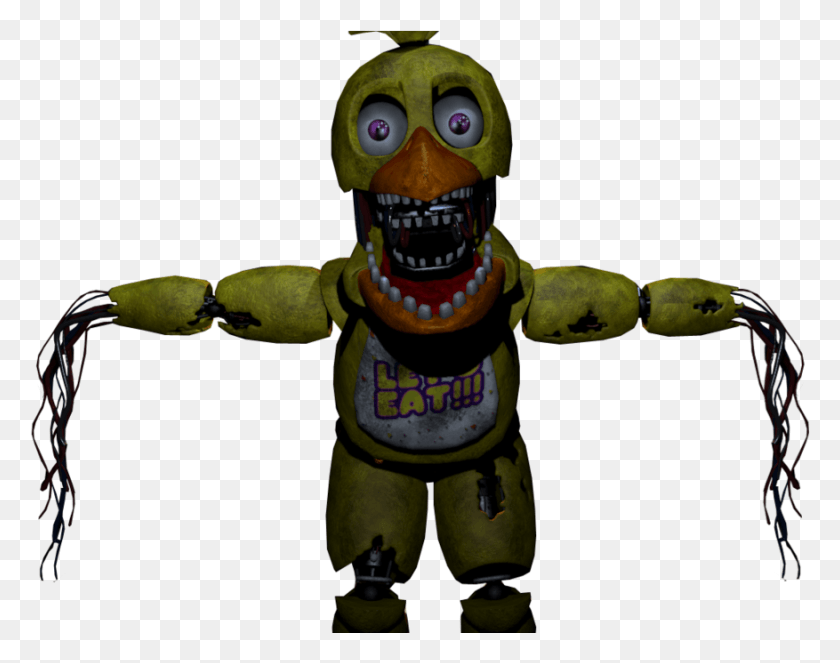 877x678 Fnaf 2 Withered Chica, Building, Architecture, Toy HD PNG Download