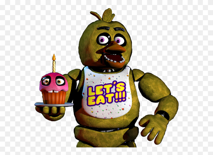 571x553 Fnaf Chica Fnaf 1 Chica Full Body, Toy, Food, Figurine HD PNG Download