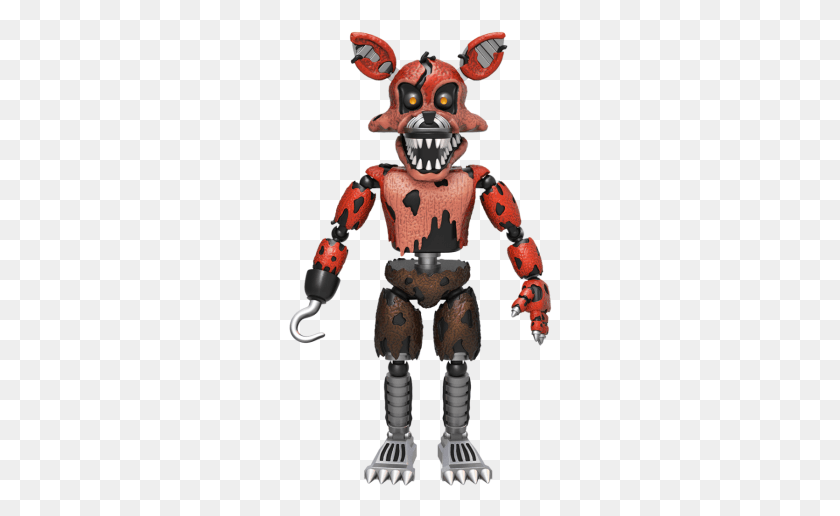 264x456 Descargar Pngfnaf Foxy Fnaf Nightmare Foxy Figura, Juguete, Robot Hd Png