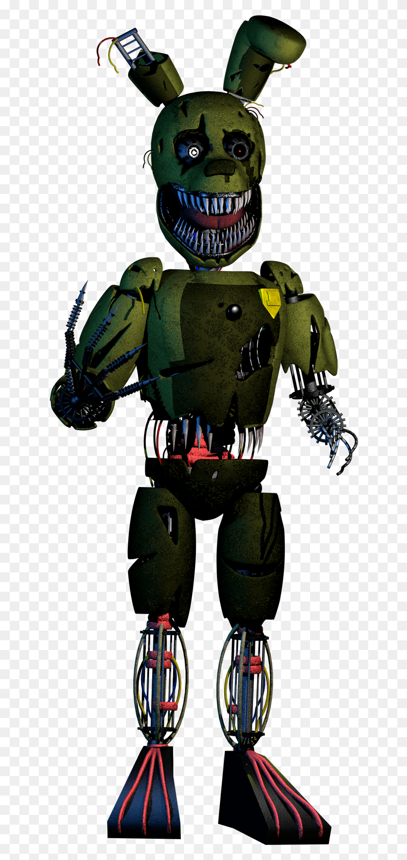638x1713 Fnaf Nightmare Springtrap, Toy, Architecture, Building HD PNG Download