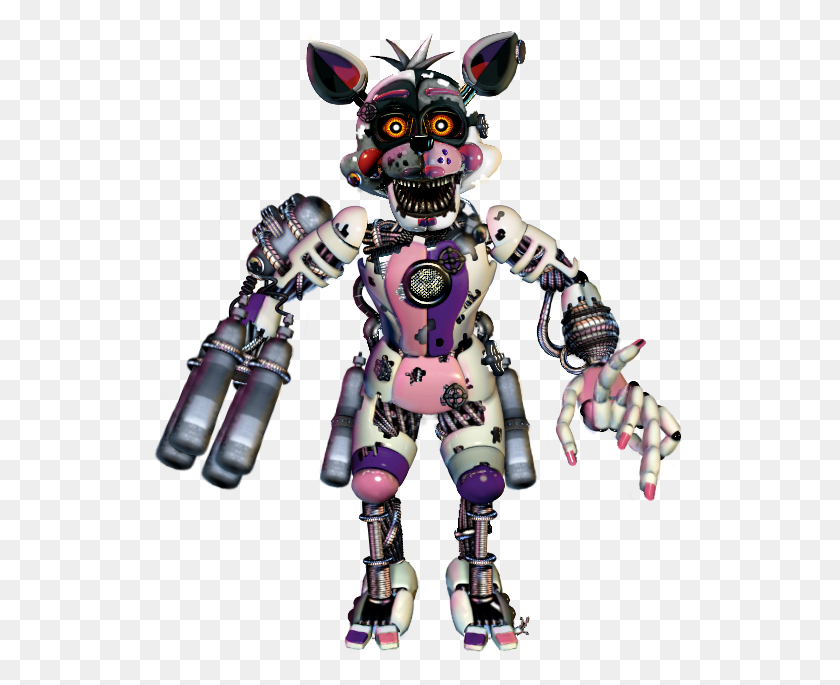 548x625 Fnaf Scrap Funtime Foxy Fnaf Scrap Funtime Foxy, Robot, Toy HD PNG Download