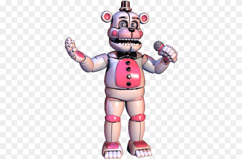 395x555 Fnaf Sister Location Wikia Funtime Freddy Without Bonbon, Robot, Toy Clipart PNG