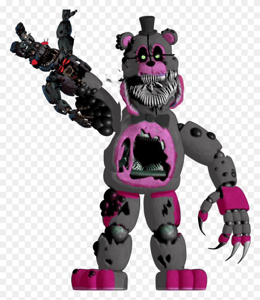 867x1011 Fnaf Twisted Funtime Freddy Five Nights At Freddy39s The Twisted Ones Bonnie, Robot HD PNG Download