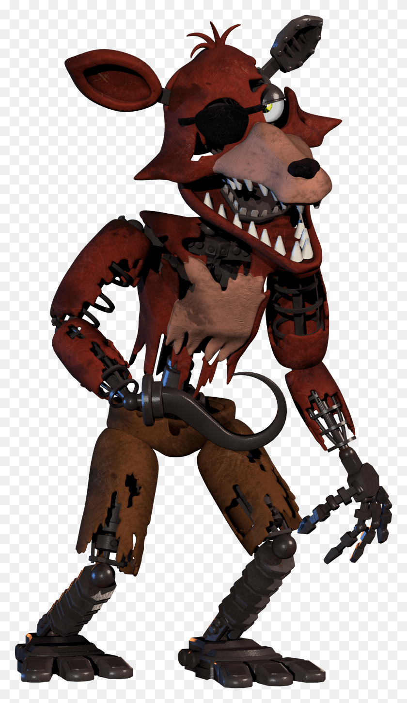 1743x3103 Fnaf Vr Help Wanted Foxy, Robot, Animal, Reptile HD PNG Download