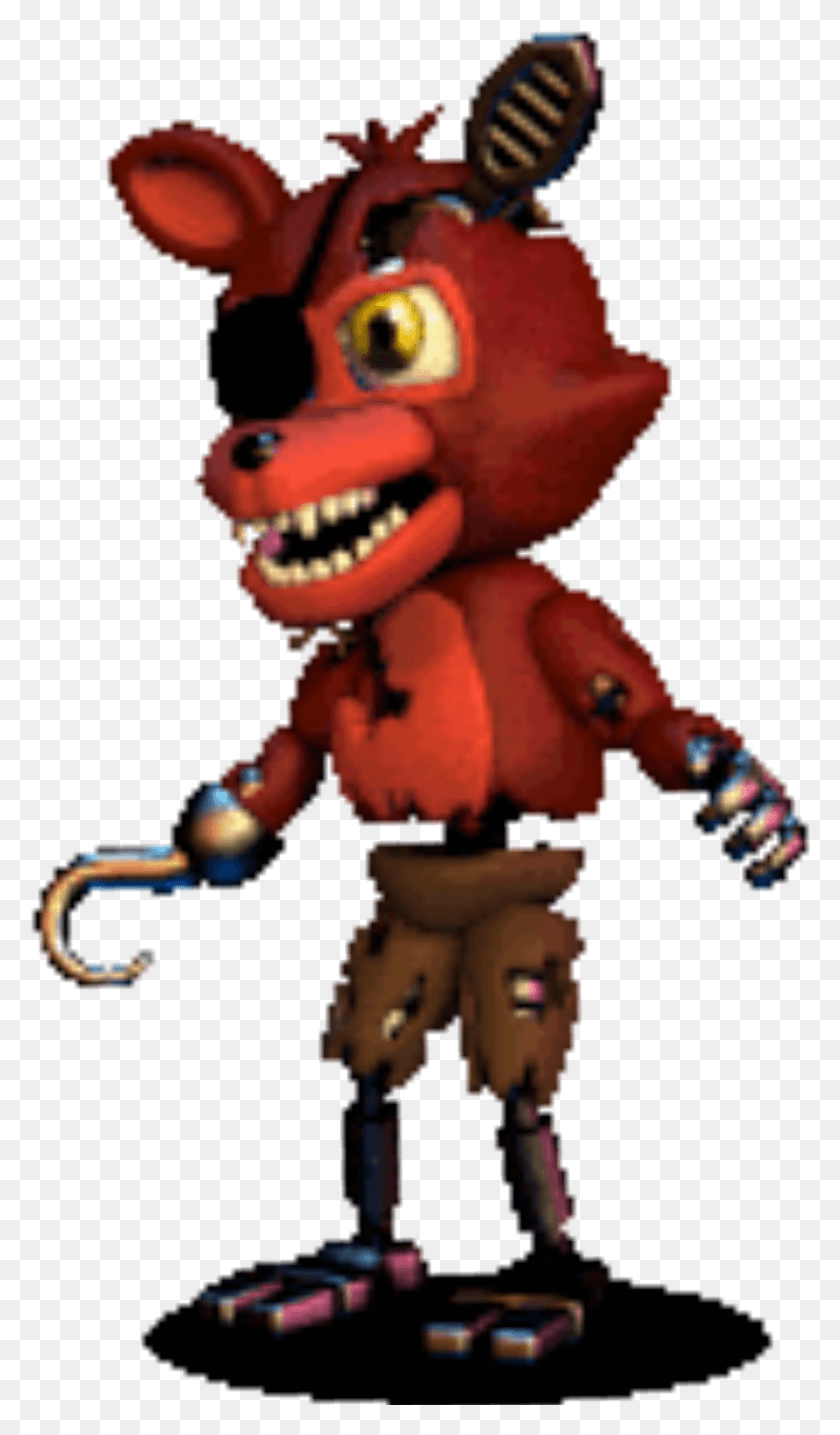 894x1577 Fnaf World Five Nights At Freddy S Gif Juego Tenor Fnaf Adventure Withered Foxy, Toy, Figurine, Super Mario Hd Png