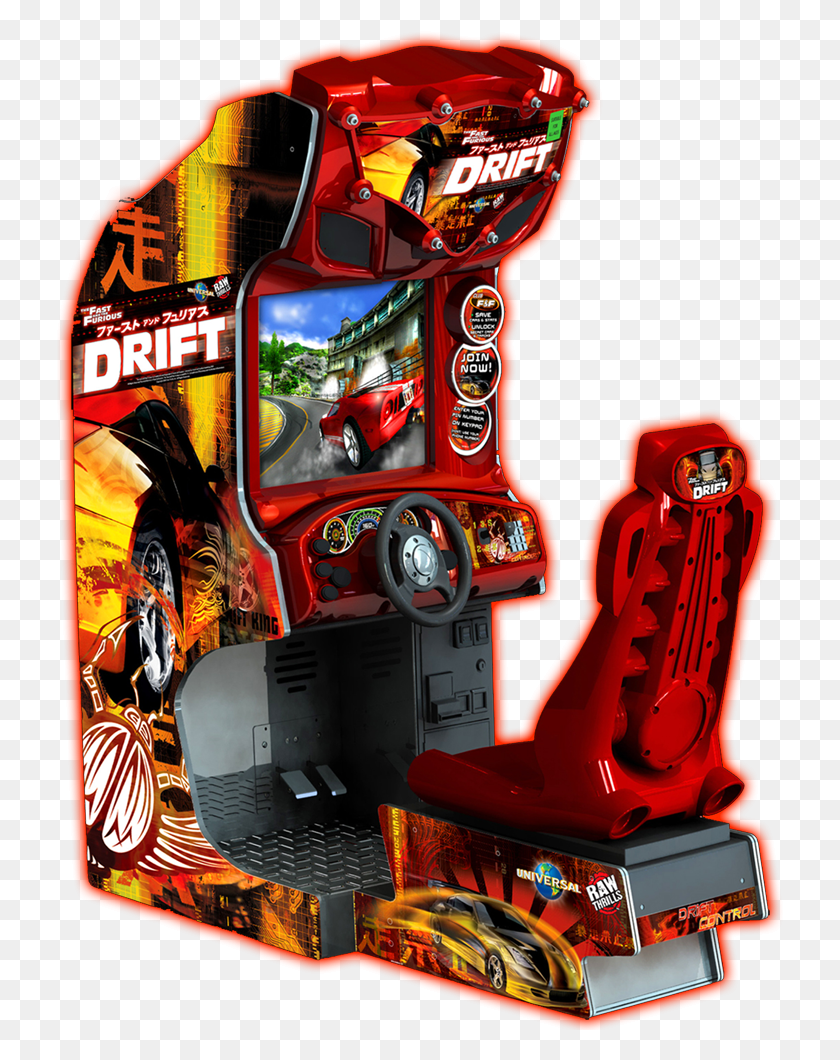 729x1000 Fnf Drift Cabinet Large Fast And The Furious Tokyo Drift Arcade, Arcade Game Machine, Fire Truck, Truck HD PNG Download