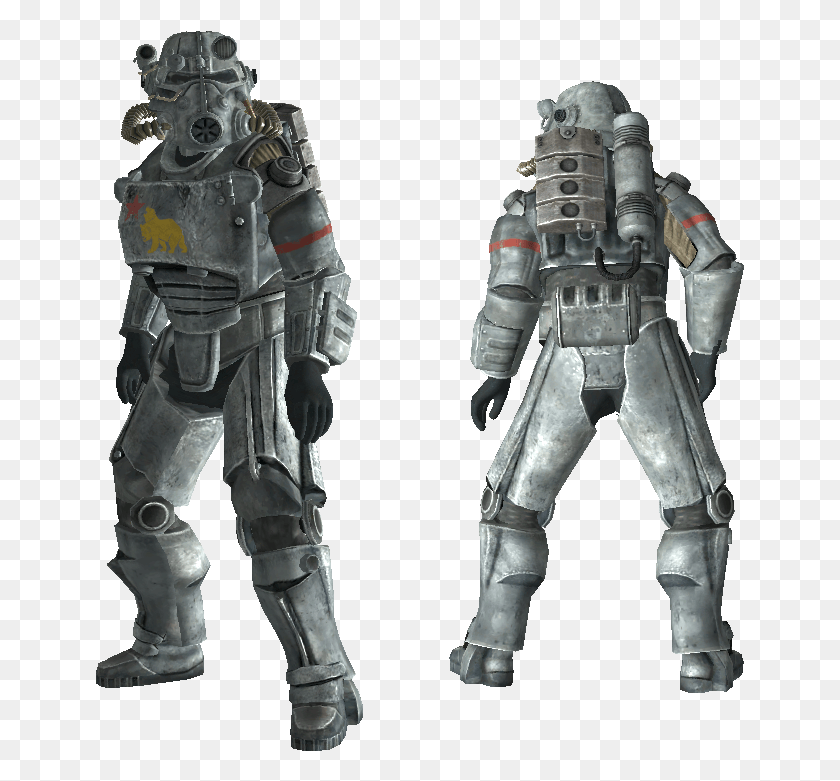 649x721 Fnv Ncr Salvaged Armour1 Fallout Ncr Salvaged Power Armor, Робот, Игрушка Hd Png Скачать