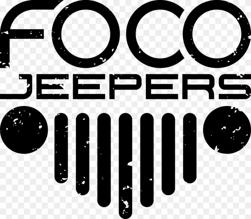1000x875 Focojeepers Logomain Distressed Circle, Gray Transparent PNG