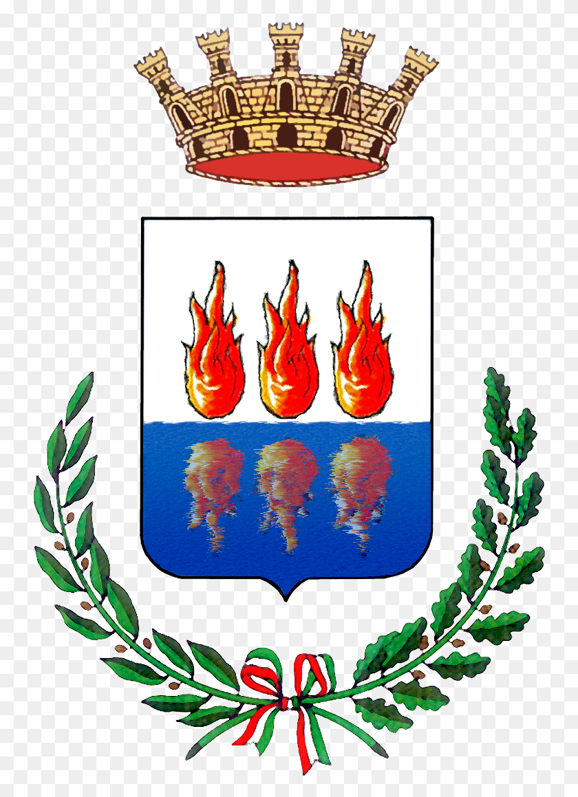 750x1099 Логотип Foggia Stemma Comune Di Foggia, Символ, Товарный Знак, Растение Hd Png Скачать