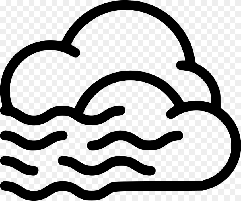 Foggy Cloud Comments Humidity Icon, Stencil, Ice Cream, Cream, Dessert Transparent PNG