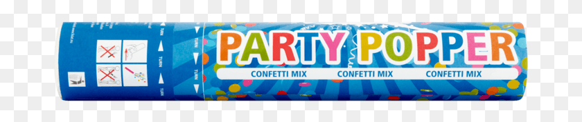 687x117 Folat Party Popper Streamer Mix Sparkler, Cushion, Gum, Food HD PNG Download