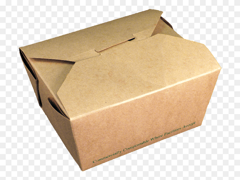 712x571 Fold Top Compostable Kraft Takeout Container 26 Oz Take Out Box Transparent, Cardboard, Carton, Package Delivery HD PNG Download