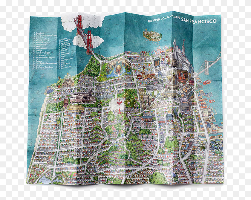 677x609 Folded Map, Poster, Advertisement, Plot HD PNG Download