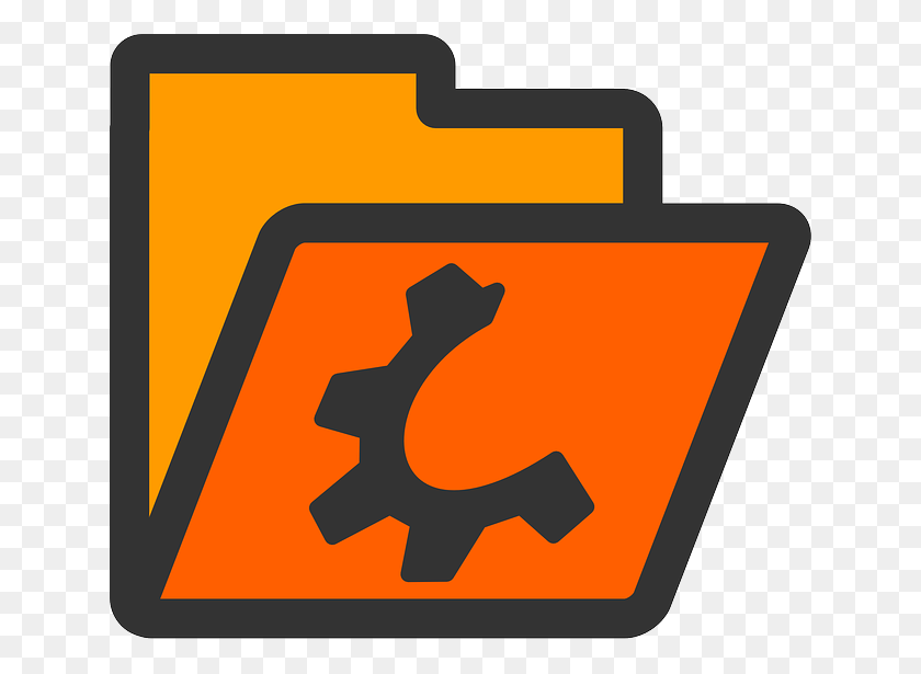 641x555 Folder Open Orange Directory Computer Diretorio Icon, Text, First Aid, File HD PNG Download