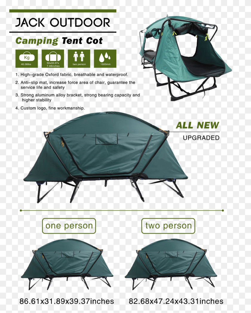 945x1198 Folding Bed Camping Tent, Furniture, Leisure Activities, Mountain Tent HD PNG Download
