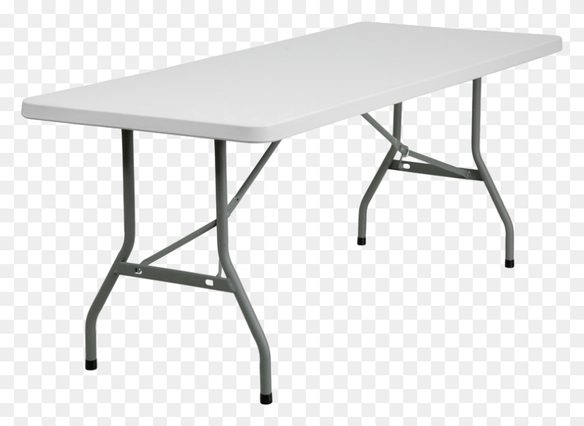 791x561 Folding Table Clipart 6ft Plastic Folding Table, Furniture, Tabletop, Desk HD PNG Download