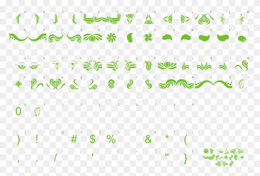 1300x850 Font Absinth Flourishes I Preview Esprit Font, Text, Number, Symbol HD PNG Download