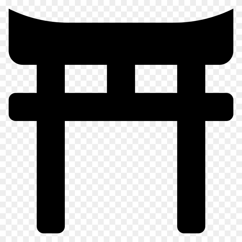 1024x1024 Font Awesome 5 Solid Torii Gate, Gray, World Of Warcraft HD PNG Download