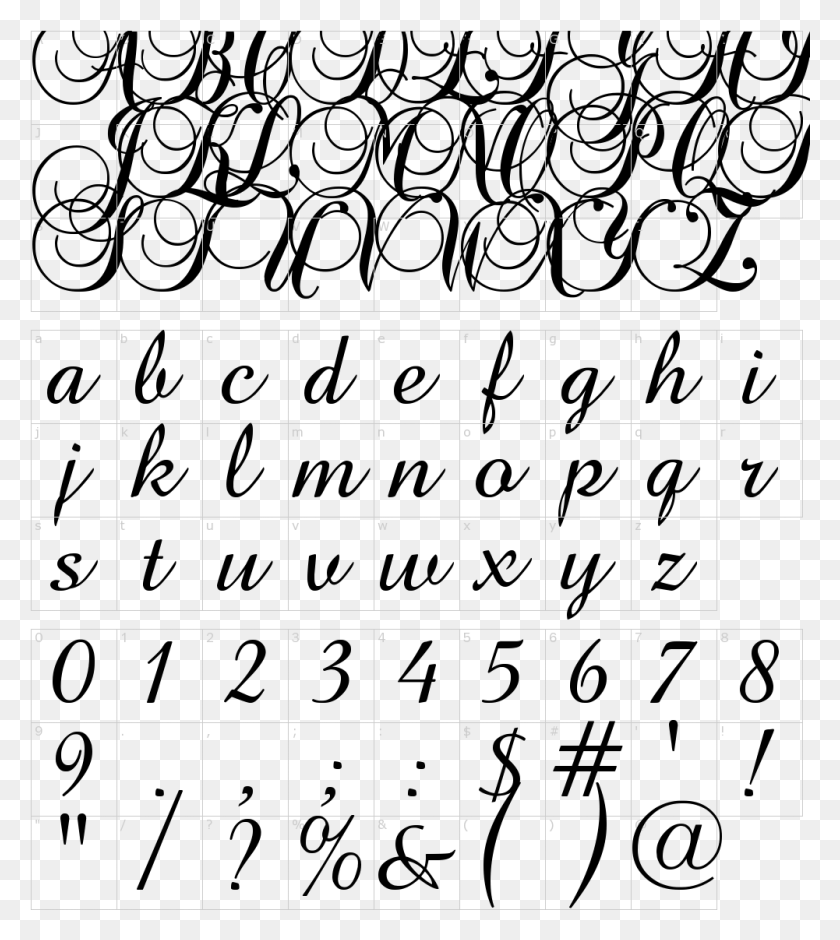1001x1130 Font Characters Baroque Font, Text, Number, Symbol HD PNG Download