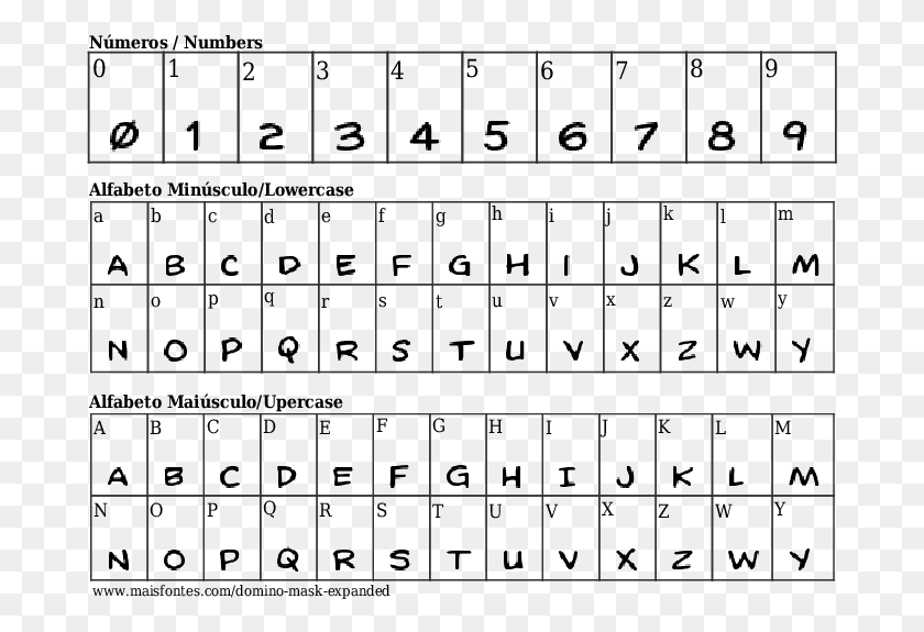 683x515 Font Details Domino Mask Expanded Dv Ttyogesh, Text, Number, Symbol HD PNG Download