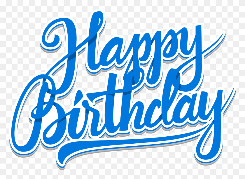 1619x1149 Font For Free On Clipart Happy Birthday Word Art, Text, Label, Alphabet HD PNG Download