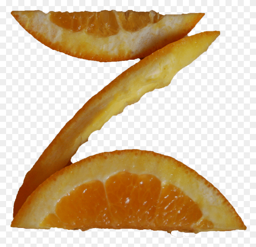 1699x1637 Font Made Of Orange Slices Orange Z Tangerine, Peel, Citrus Fruit, Fruit HD PNG Download