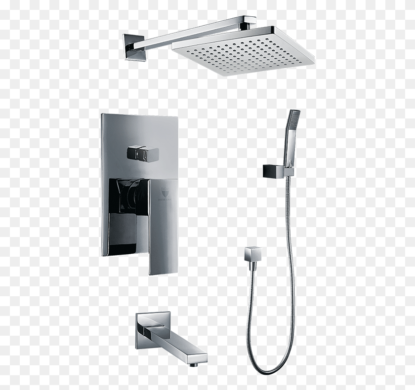 434x730 Fontana Showers Wall Mount Shower Set, Shower Faucet, Indoors, Refrigerator HD PNG Download