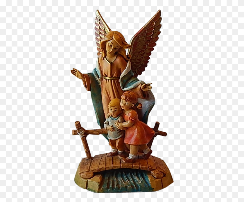 359x635 Fontanini Depose Italy Guardian Angel Of Children, Figurine, Person, Human HD PNG Download