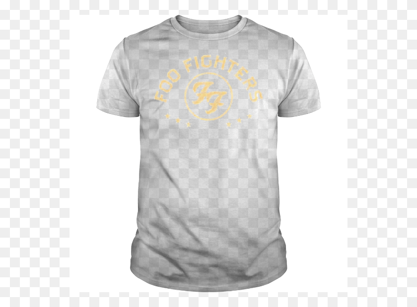 560x560 Foo Fighters Star T Shirt Design Gray, Clothing, Apparel, T-shirt HD PNG Download