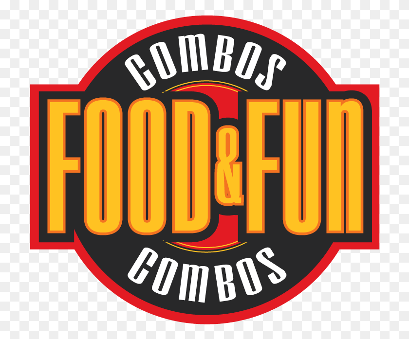 720x637 Food And Fun Combos Logo Label, Word, Texto, Símbolo Hd Png