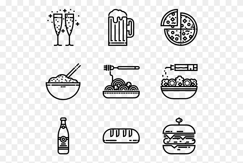 526x505 Food And Restaurant Online Icon Free Vector, Gray, World Of Warcraft HD PNG Download