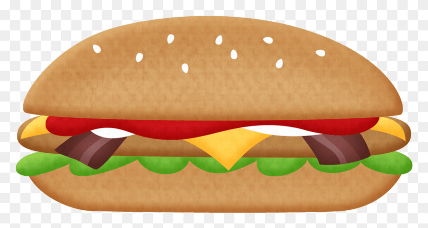812x406 Food Clipart Clip Art Food Clipart Food, Hot Dog, Bread HD PNG Download